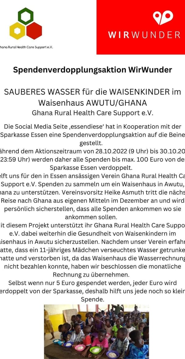 Beendet: Spendenaktion WirWunder der Sparkasse Essen